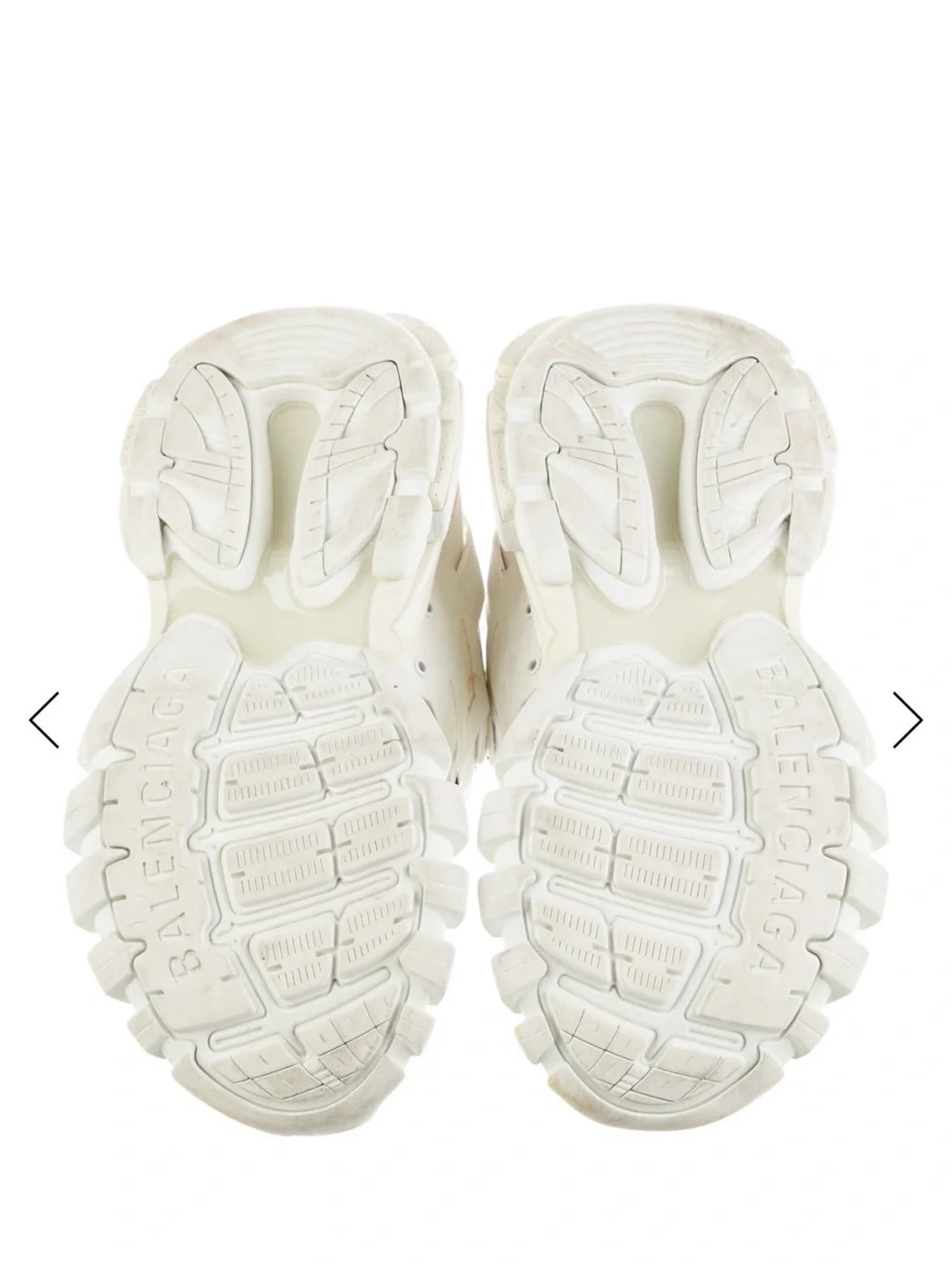 Balenciaga women’s White and Black Track-Style Chunky Sneakers